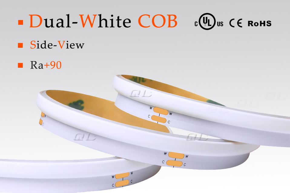Dual-White Side-View COB LED Strips